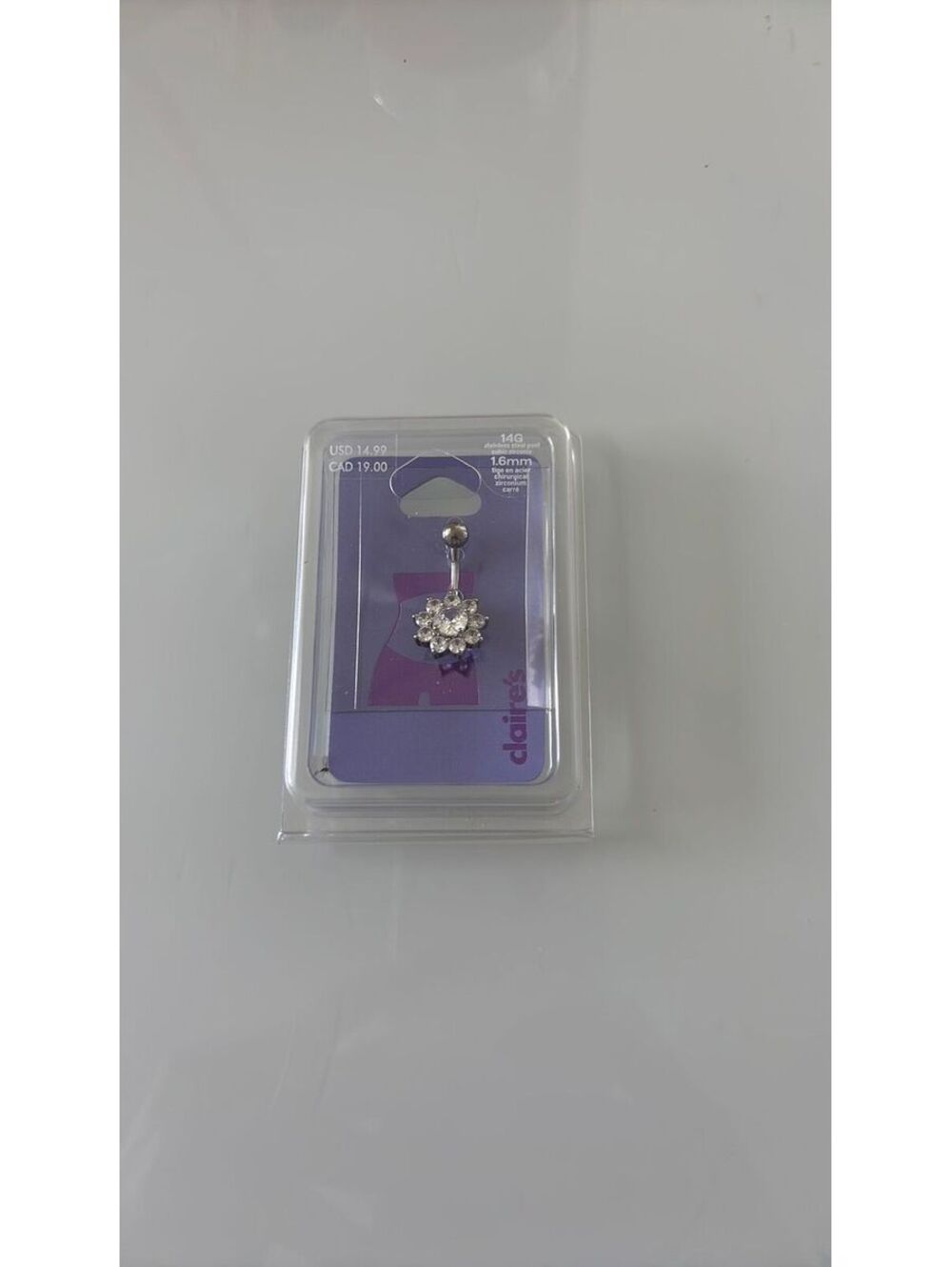 Stainless steel belly ring